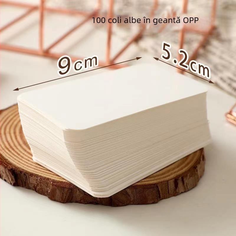 Set DIY graffiti cards pentru scris — 100 carduri din carton Kraft cu cuvinte în engleză