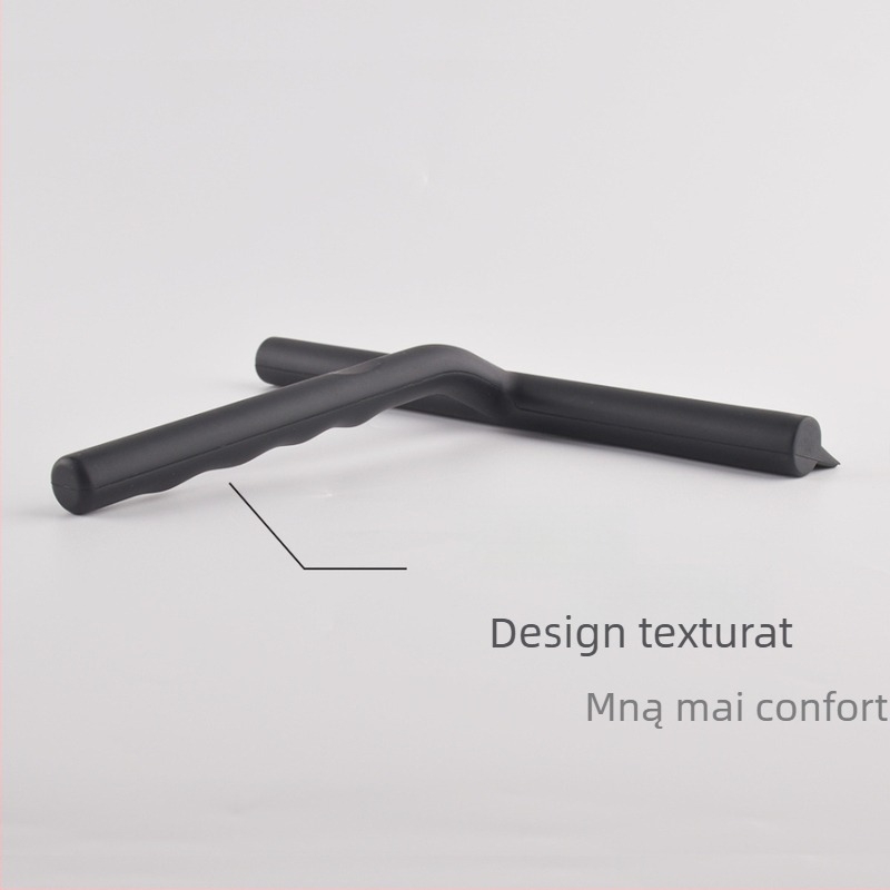 Ștergător de sticlă din silicon pentru uz casnic – cu o singură parte, suport pentru deget