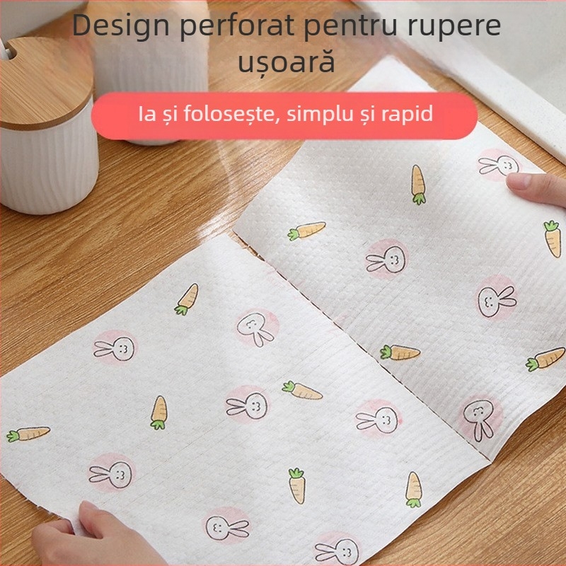 Burete abraziv pentru vase, de unică folosință, din material nețesut, pentru oale și boluri, uz casnic