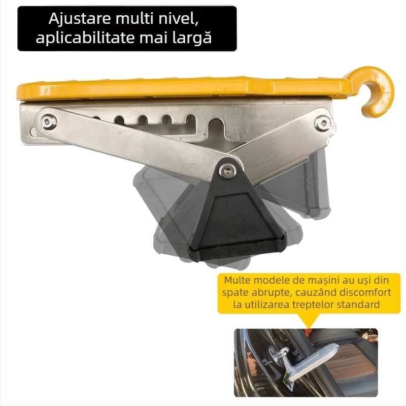 Pasul pentru ușa mașinii, suport rabatabil pentru acoperiș – aliaj de aluminiu, Lion Tourui