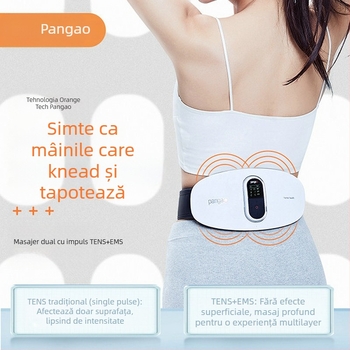 Masseur pentru talie și abdomen PG-2645L cu tracțiune lombară, alimentare USB, control de tip computer, 4 capete de masaj, Climbing