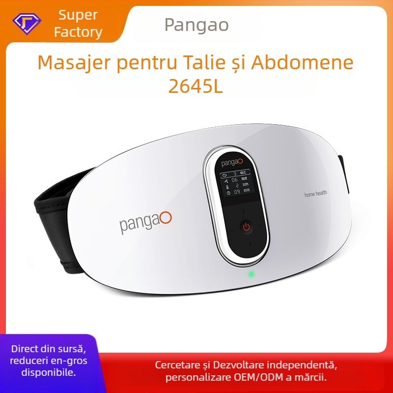 Masseur pentru talie și abdomen PG-2645L cu tracțiune lombară, alimentare USB, control de tip computer, 4 capete de masaj, Climbing
