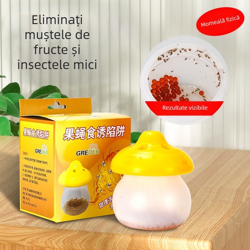 Capcana pentru muște de fructe, cu momeli lipicioase, pentru uz casnic; formă solidă; model personalizabil; toxicitate microtoxică