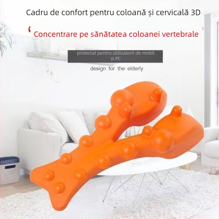 Perne de masaj pentru gât cu EVA, formă fluture, peste 6 capete de masaj, masaj cu tap, telecomandă wireless, Boyue