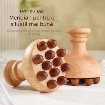 Masajer meridian din lemn pentru abdomen — alimentare USB, funcție muzică, control mecanic, de Little Red Fish Jewelry