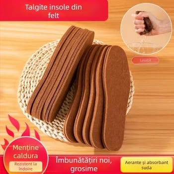 Haide General talpă din fetru, absorbantă la transpirație, respirabilă, lavabilă, unisex