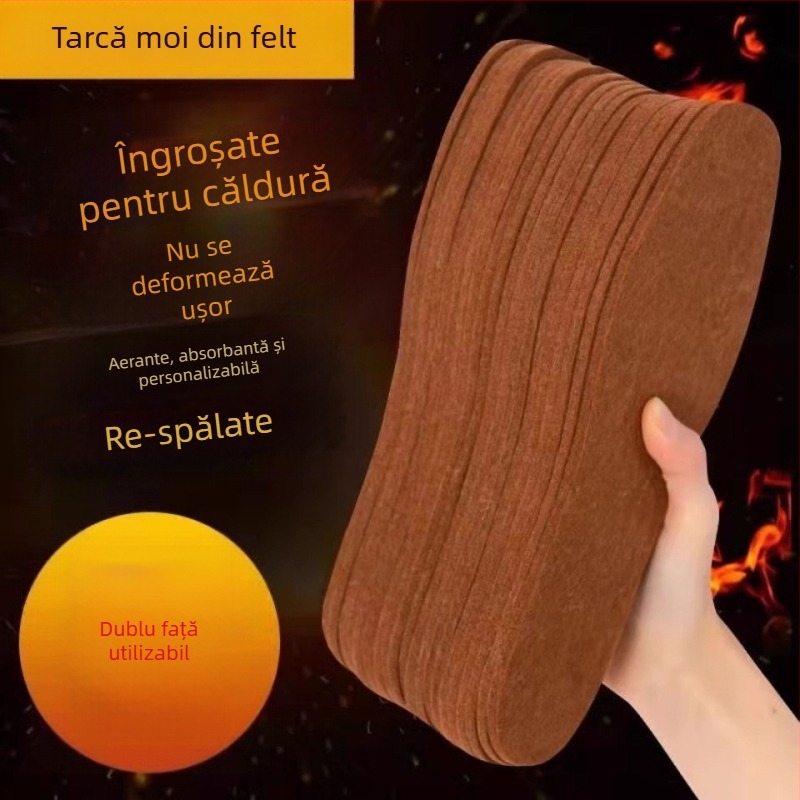 Haide General talpă din fetru, absorbantă la transpirație, respirabilă, lavabilă, unisex