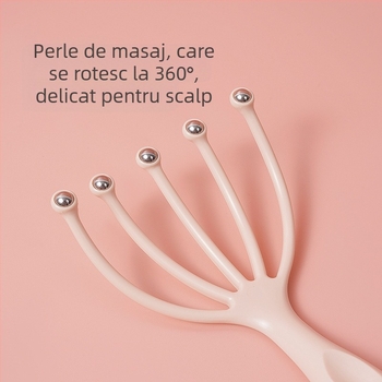 Ououxun Masajor pentru cap cu design cu cinci gheare și minge, ambalaj 500 buc., pentru masaj de sănătate și divertisment cu șah și jocuri de cărți