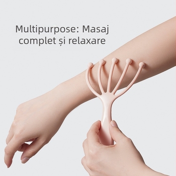Ououxun Masajor pentru cap cu design cu cinci gheare și minge, ambalaj 500 buc., pentru masaj de sănătate și divertisment cu șah și jocuri de cărți