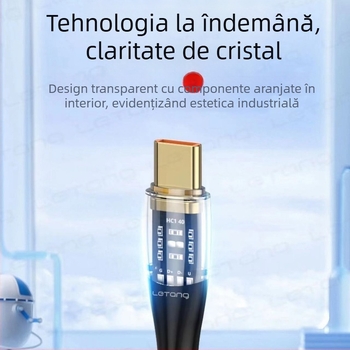 Le sugar S34 cablu de date împletit PD30W – Lightning și Type-C, încărcare rapidă