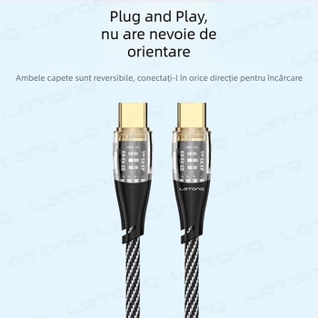 Le sugar S34 cablu de date împletit PD30W – Lightning și Type-C, încărcare rapidă