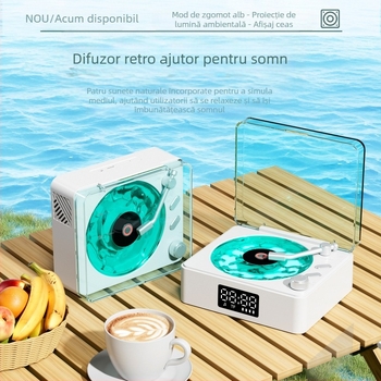 Lampa Bluetooth cu baterie încorporată și difuzor — iluminare ambientală de masă, sunet de înaltă fidelitate