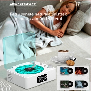 Lampa Bluetooth cu baterie încorporată și difuzor — iluminare ambientală de masă, sunet de înaltă fidelitate