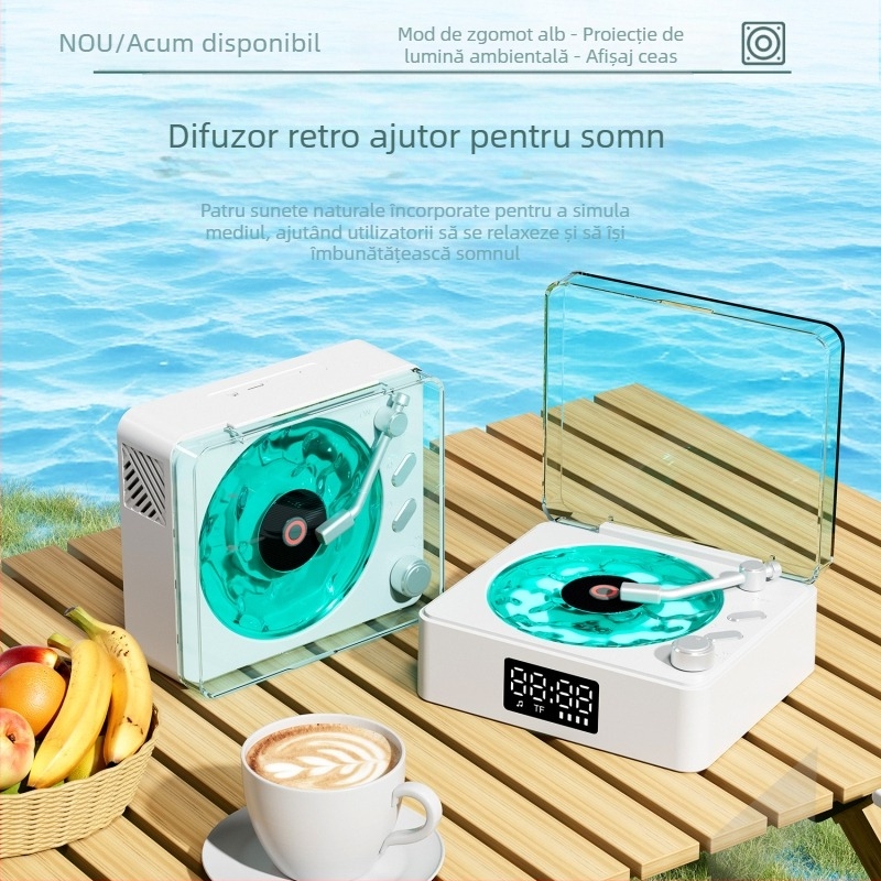 Lampa Bluetooth cu baterie încorporată și difuzor — iluminare ambientală de masă, sunet de înaltă fidelitate