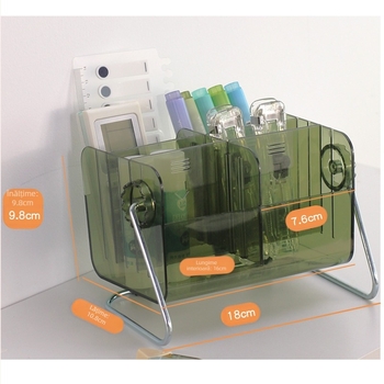 Autonomy suport de pixuri PET – organizator birou (stil pătrat)