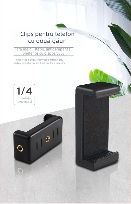 Trepied metalic mic pantilt cu cap balon, șurub universal de 1/4 inch, accesoriu foto portabil