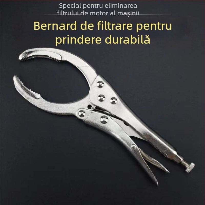 Cheie filtru de ulei, tip clamp, pentru întreținere auto, unealtă demontaj/montaj filtru, Brand KUNTAI, Greutate 0.5