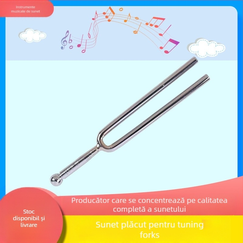 Furcă de acordare metală pentru chitară - instrument didactic profesional