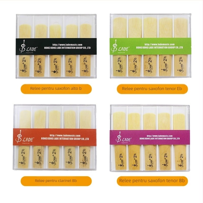 Reed saxofon 2.5 pentru începători, pachet de 10 bucăți, RD11-13, cutie ABS