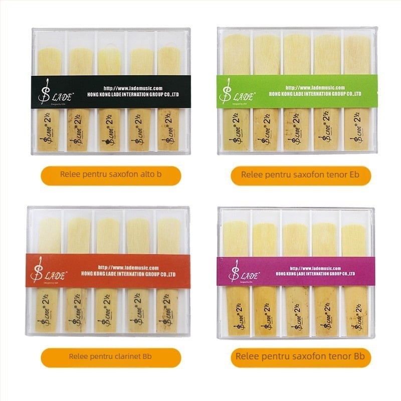 Reed saxofon 2.5 pentru începători, pachet de 10 bucăți, RD11-13, cutie ABS