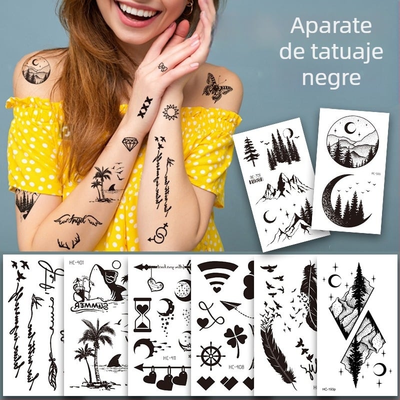 Autocolante temporare de tatuaj pentru bărbați și femei, impermeabile, personalizate, cu transfer de apă, categorie geometrică, origine Guangdong.