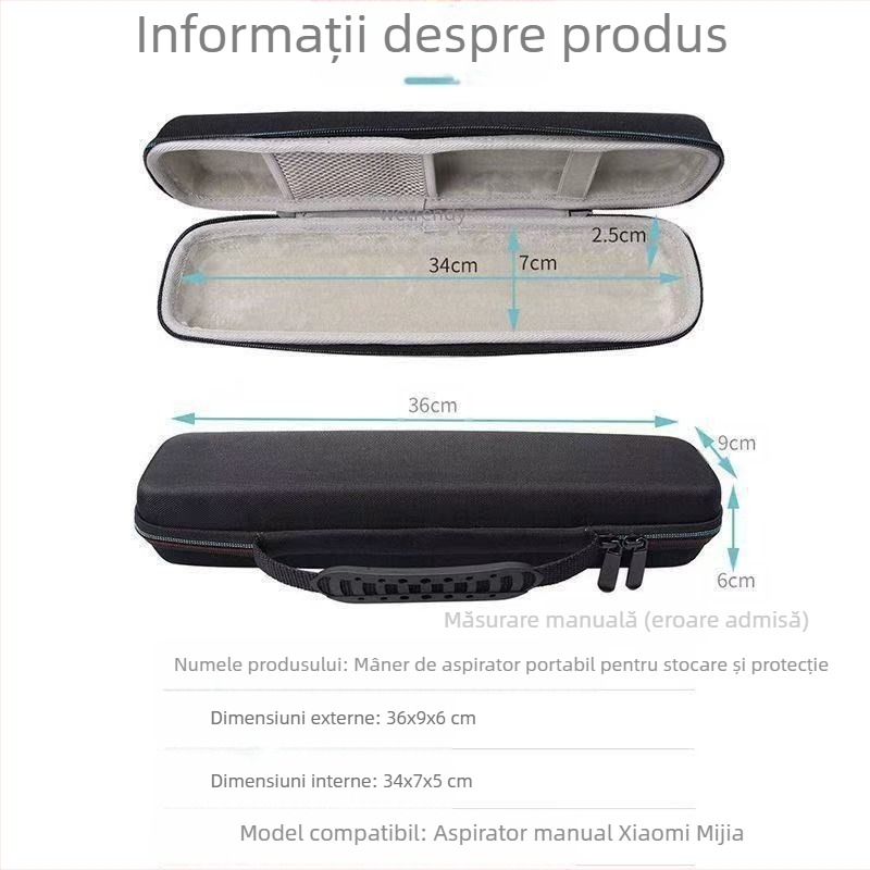 Carcasă de depozitare pentru unelte de păr (izind? i ondulator) — husă EVA rigidă, portabilă, realizată prin presare la cald și cusut, capacitate de încărcare 20, ambalaj pentru produse electronice 3C