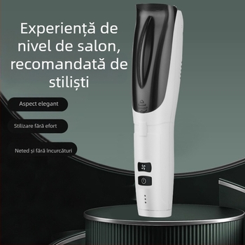 Nou aparat de tuns electric pentru uz casnic, impermeabil, silențios, cu aspirație automată a părului, lame ceramice, model reîncărcabil, pentru copii
