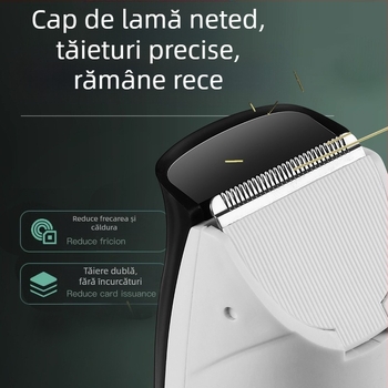 Nou aparat de tuns electric pentru uz casnic, impermeabil, silențios, cu aspirație automată a părului, lame ceramice, model reîncărcabil, pentru copii