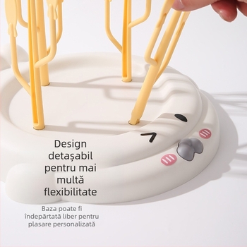 Suport de uscare pentru sticlele bebelușilor, din plastic, stil modern minimalist, lansat primăvara 2022, 130 g