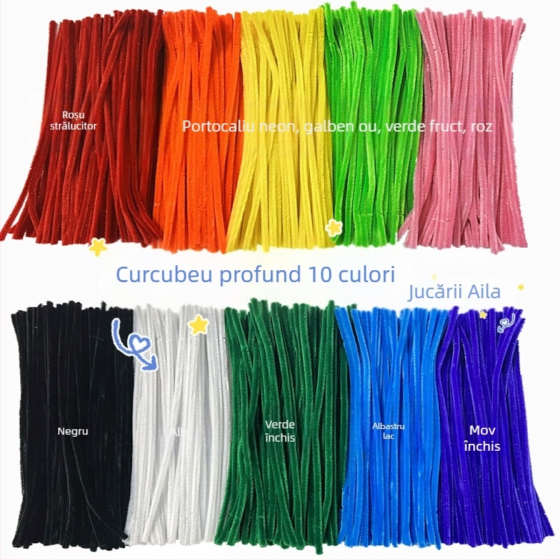 Kit din pluș cu bețe răsucite, dragonule – jucărie educativă de demontare și asamblare pentru adolescenți, Ella Toys