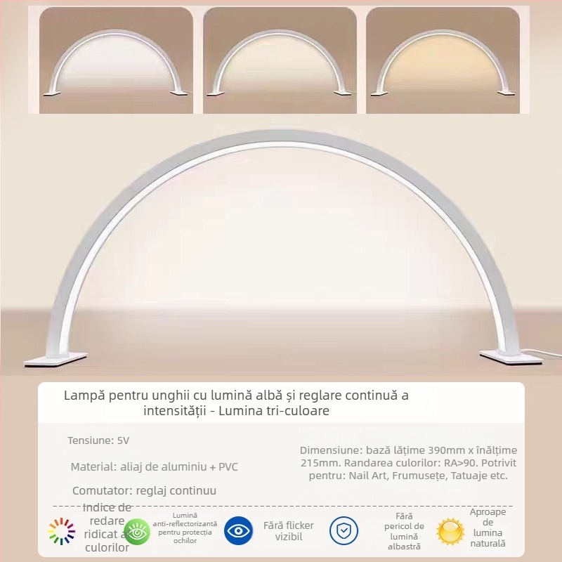 Lampă pentru unghii LED, iluminare de completare pentru înfrumusețare pe birou, Brand Other, Stil Creativ, Fără certificare, Lumină de noapte