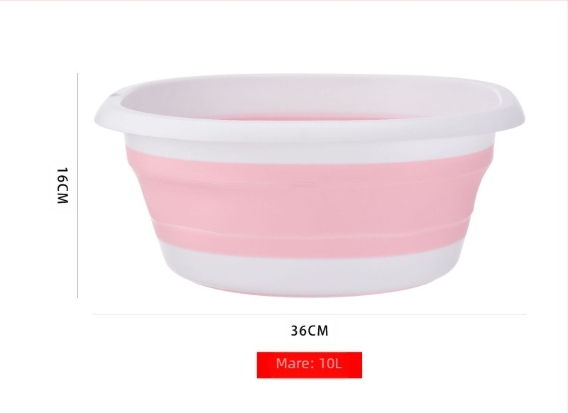 Vas de spălat pliabil din plastic pentru bebeluși – portabil, pentru exterior sau cămin