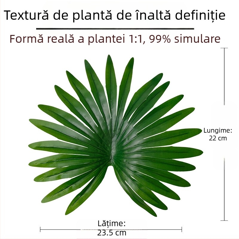 Palmier Paulownia artificial în ghiveci, plantă verde în stil Nordic pentru decor casnic (Brand: Ruida; Material: Soft PVC; Meșteșug: Turnare prin injecție, Imprimare pe ecran; Varietate: Turtle leaf)