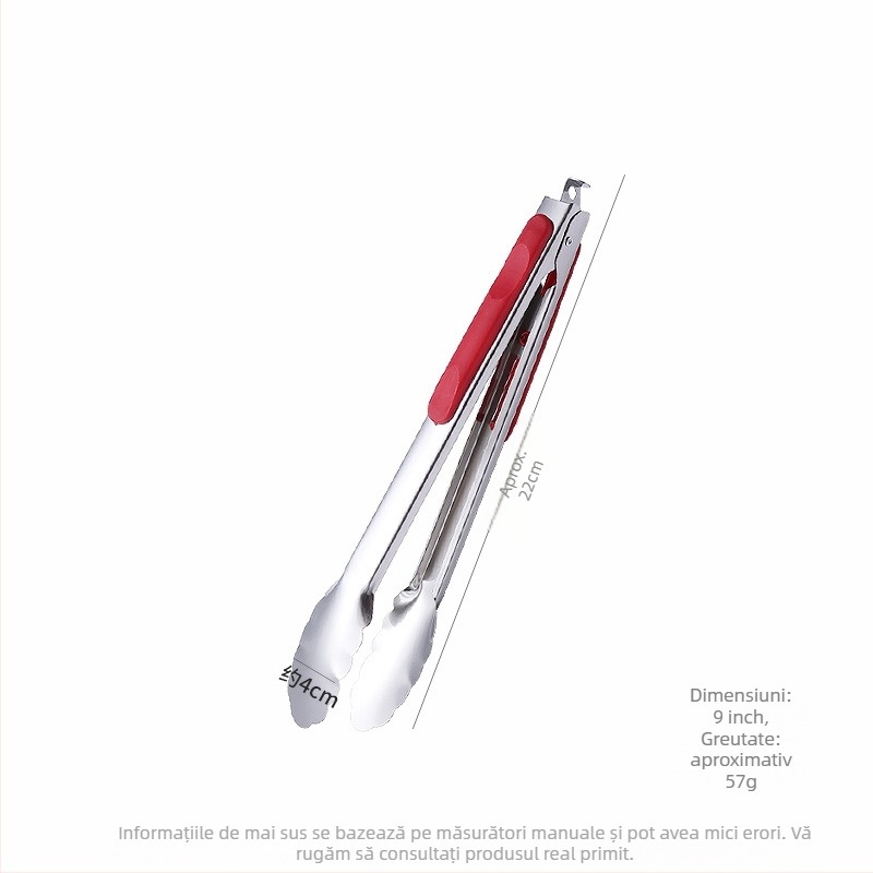 Clipuri pentru alimente din oțel inoxidabil 201, rezistență la temperaturi înalte, protecție împotriva arsurilor, stil modern minimalist, cu logo imprimat