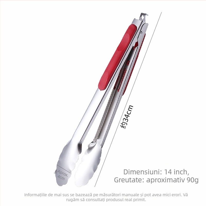 Clipuri pentru alimente din oțel inoxidabil 201, rezistență la temperaturi înalte, protecție împotriva arsurilor, stil modern minimalist, cu logo imprimat