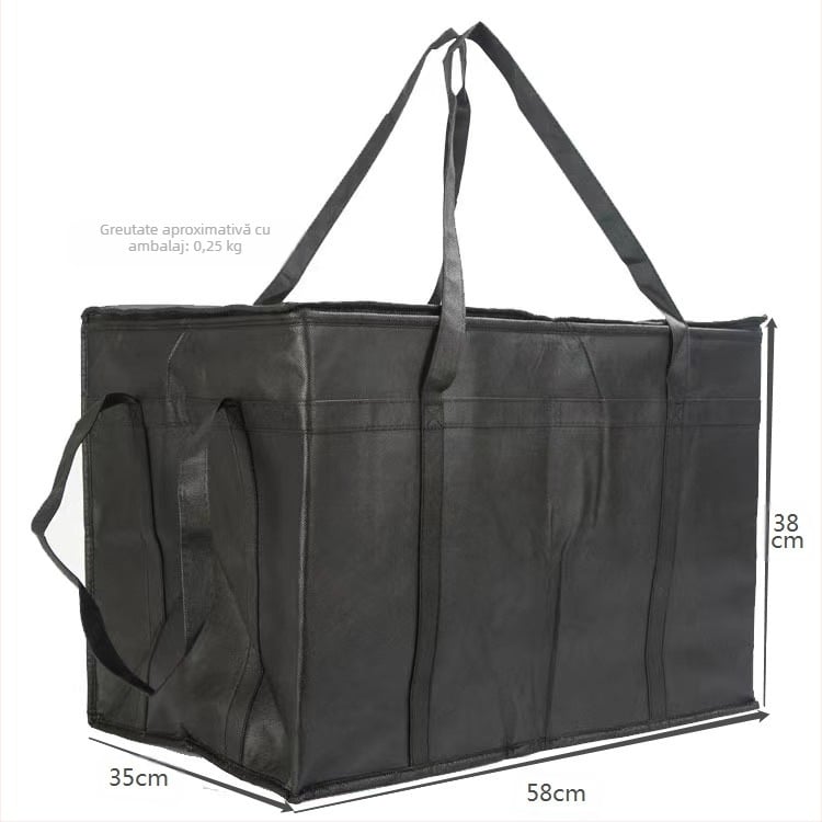 Geantă termică pentru prânz din material nețesut, capacitate 77 L, portabilă și pliabilă