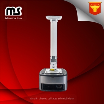 H300 suport pentru proiector, montaj pe perete, multifuncțional, pentru birou și casă, din țevi din aliaj de aluminiu și placă din oțel laminat la rece, 1,1 kg