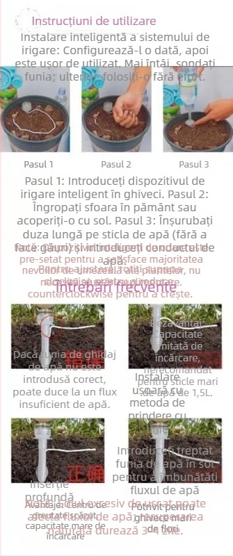 Sistem inteligent de irigare prin picurare pentru casă, material PP, serie de irigare prin picurare, marcă Autonomy, automat și reglabil