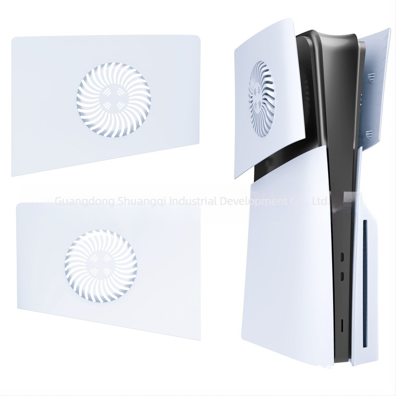 Carcasă de înlocuire PS5 Slim cu orificii de disipare a căldurii, ABS, 200 g, pentru PS5 Slim, pachet de 2 bucăți