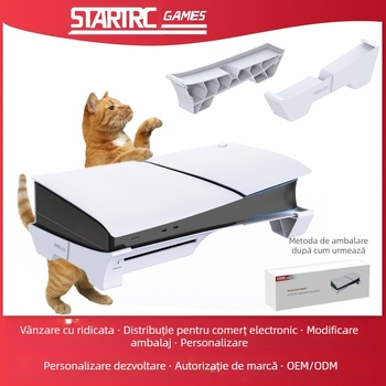 Suport pentru PS5 Slim – Model DC, Material ABS, Compatibil cu PS5 Slim, 149 g