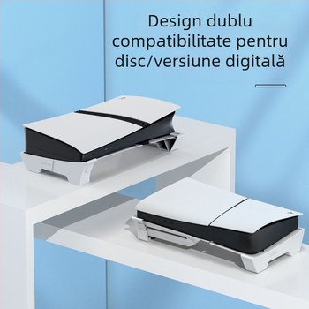 Suport pentru PS5 Slim – Model DC, Material ABS, Compatibil cu PS5 Slim, 149 g