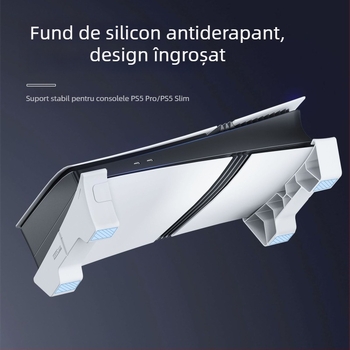 Suport pentru PS5 Slim – Model DC, Material ABS, Compatibil cu PS5 Slim, 149 g