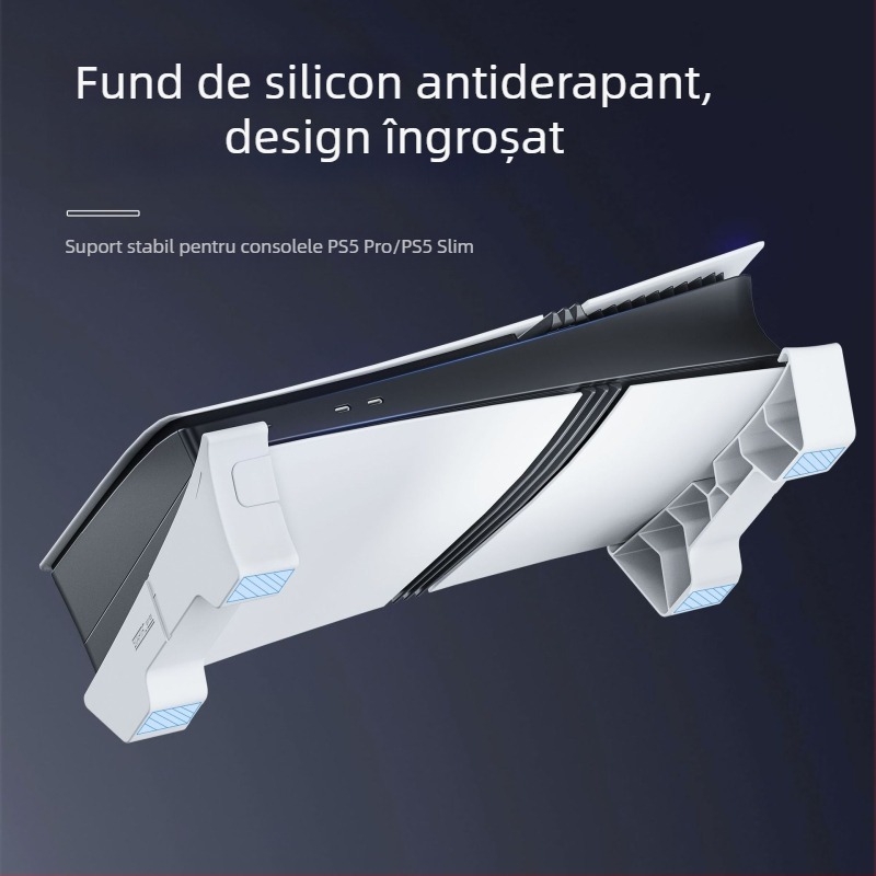 Suport pentru PS5 Slim – Model DC, Material ABS, Compatibil cu PS5 Slim, 149 g