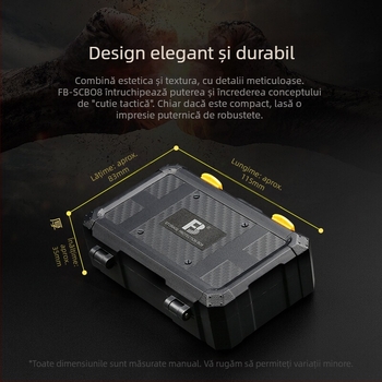 Cutie de depozitare baterie pentru aparat foto FB-SCB08 (Model FB-SCB08; Greutate 76 g; Include FB-SCB08)