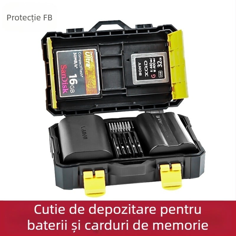 Cutie de depozitare baterie pentru aparat foto FB-SCB08 (Model FB-SCB08; Greutate 76 g; Include FB-SCB08)