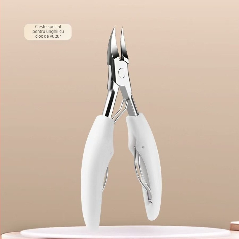 Set pedicure cu clește pentru canalul unghiei, oțel inoxidabil și plastic, utilizare universală, Henggrids