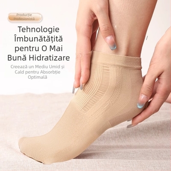 Manșon pentru călcâi – protecție anti-fricțiune, 90-95% nylon, model solid, înălțime cilindru medie, unisex