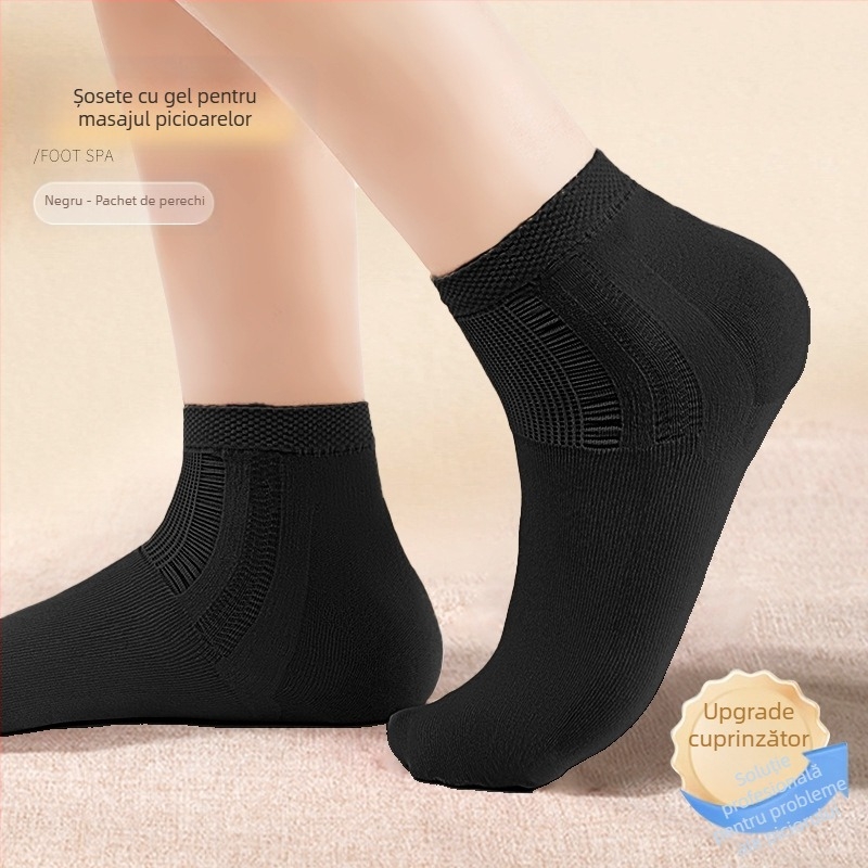 Manșon pentru călcâi – protecție anti-fricțiune, 90-95% nylon, model solid, înălțime cilindru medie, unisex