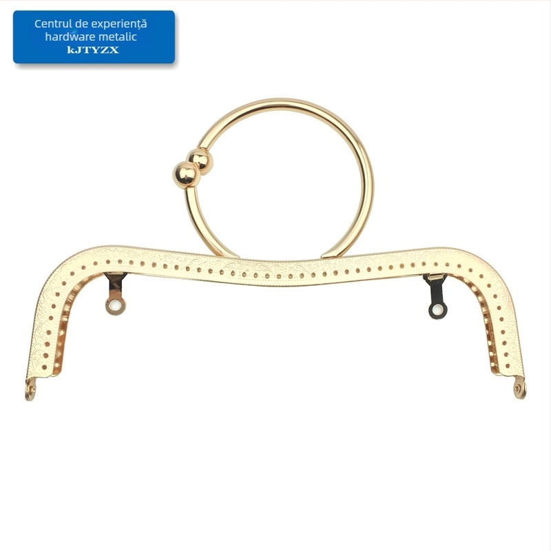 Koujin cadrul metalic pentru geantă - design embossat cu talie concavă, compatibil DIY