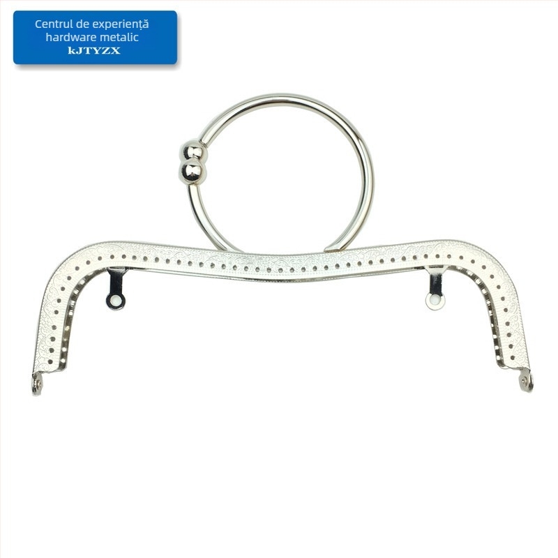 Koujin cadrul metalic pentru geantă - design embossat cu talie concavă, compatibil DIY